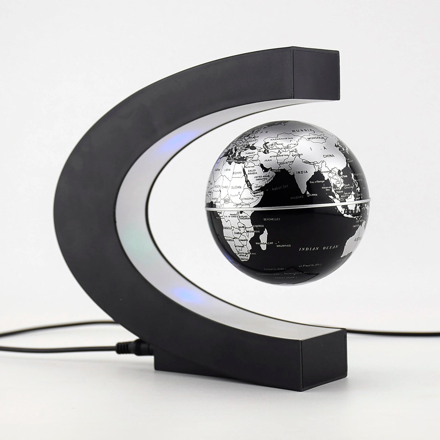 Magnetic Floating Globe Lamp with LED World Map - Enchanting Antigravity Decor and Ideal Gift for Any Occasion