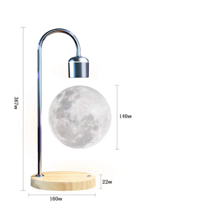 Experience the Magic of the Magnetic Levitation 3D Printed Floating Moon Lamp - A Unique LED Night Light for Stunning Home Décor
