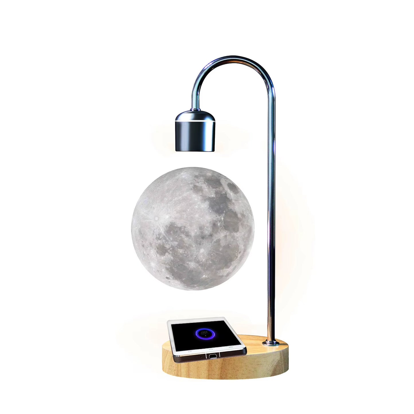 Experience the Magic of the Magnetic Levitation 3D Printed Floating Moon Lamp - A Unique LED Night Light for Stunning Home Décor