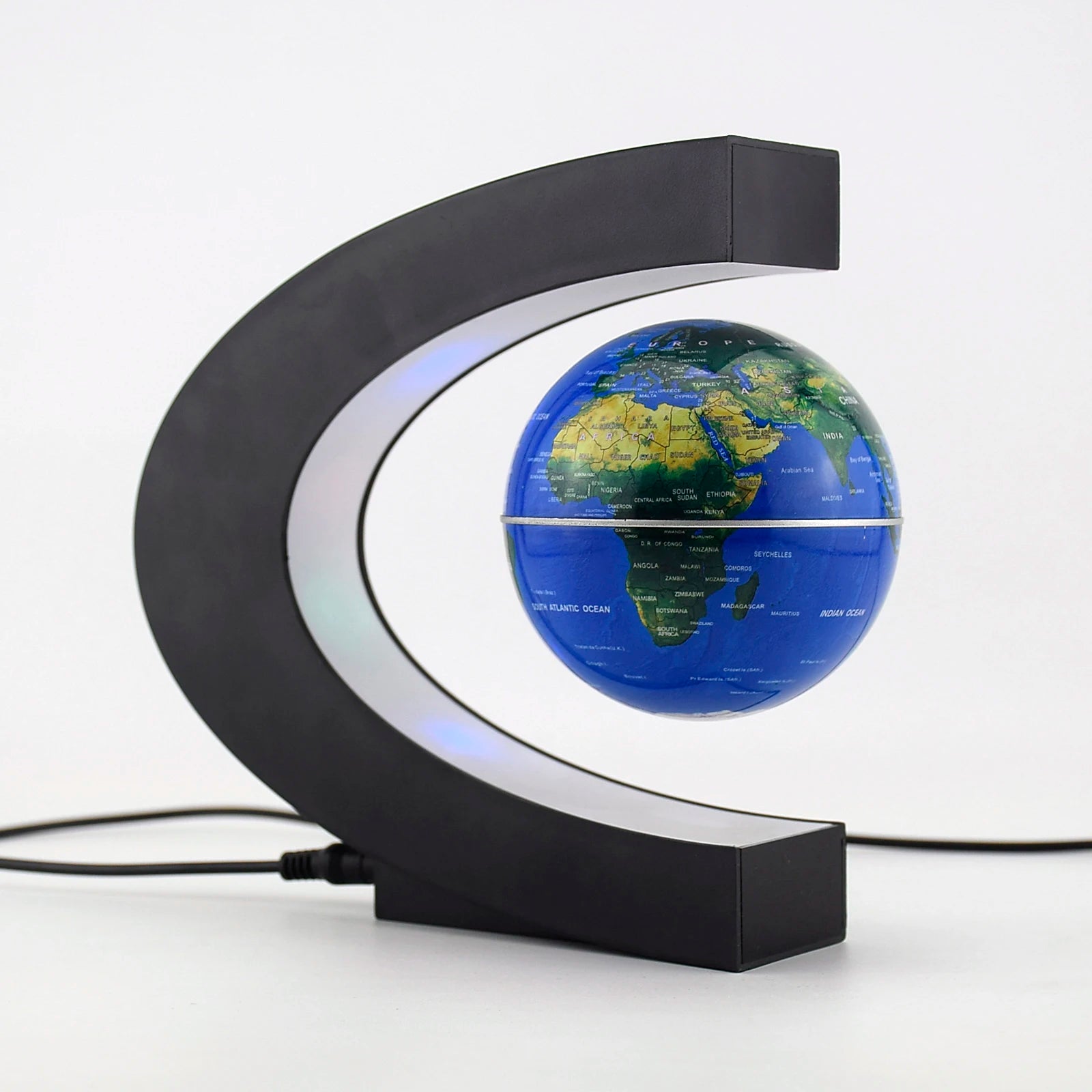 Magnetic Floating Globe Lamp with LED World Map - Enchanting Antigravity Decor and Ideal Gift for Any Occasion