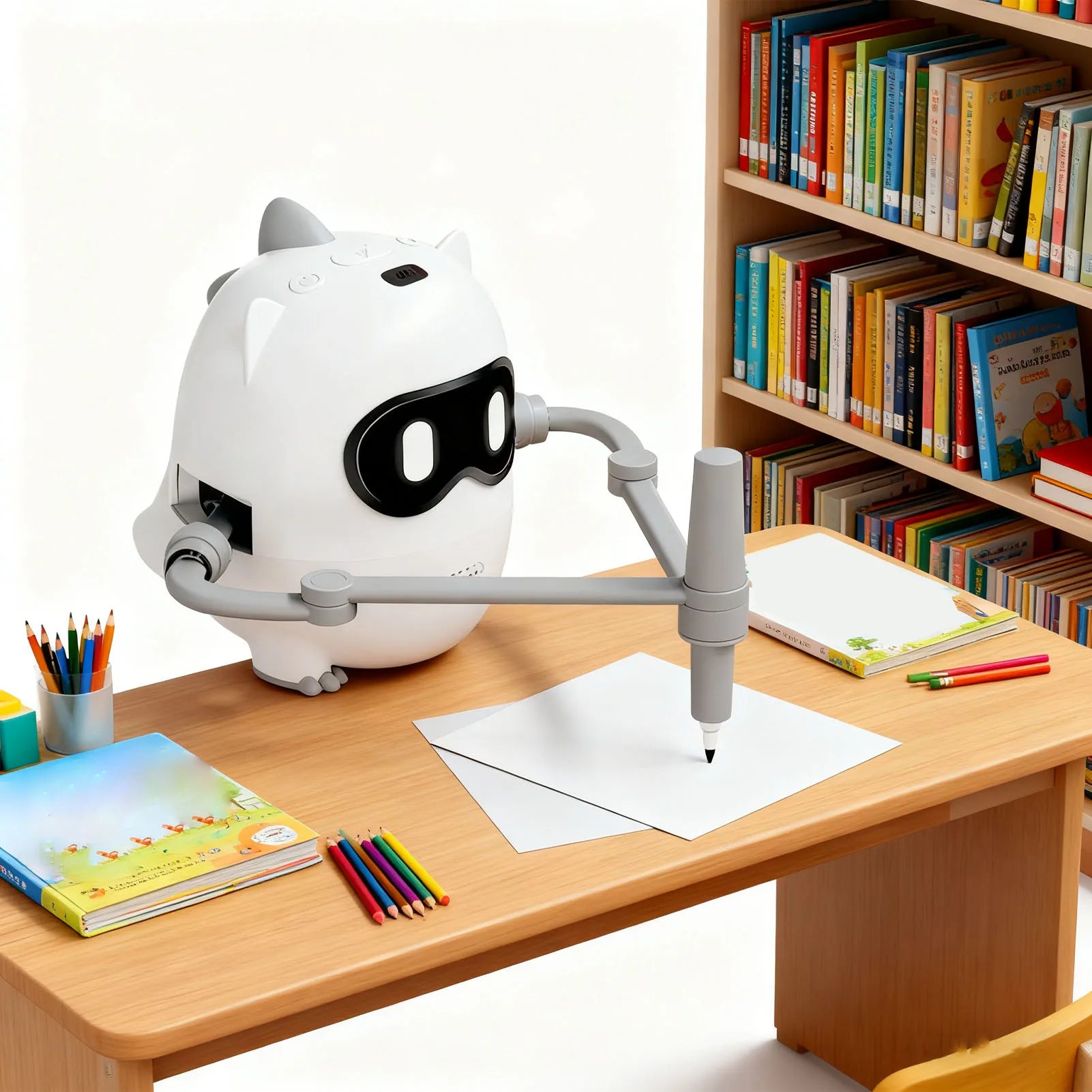 Interactive Educational Drawing Robot for Kids - 100 Fun Learning Cards Included!