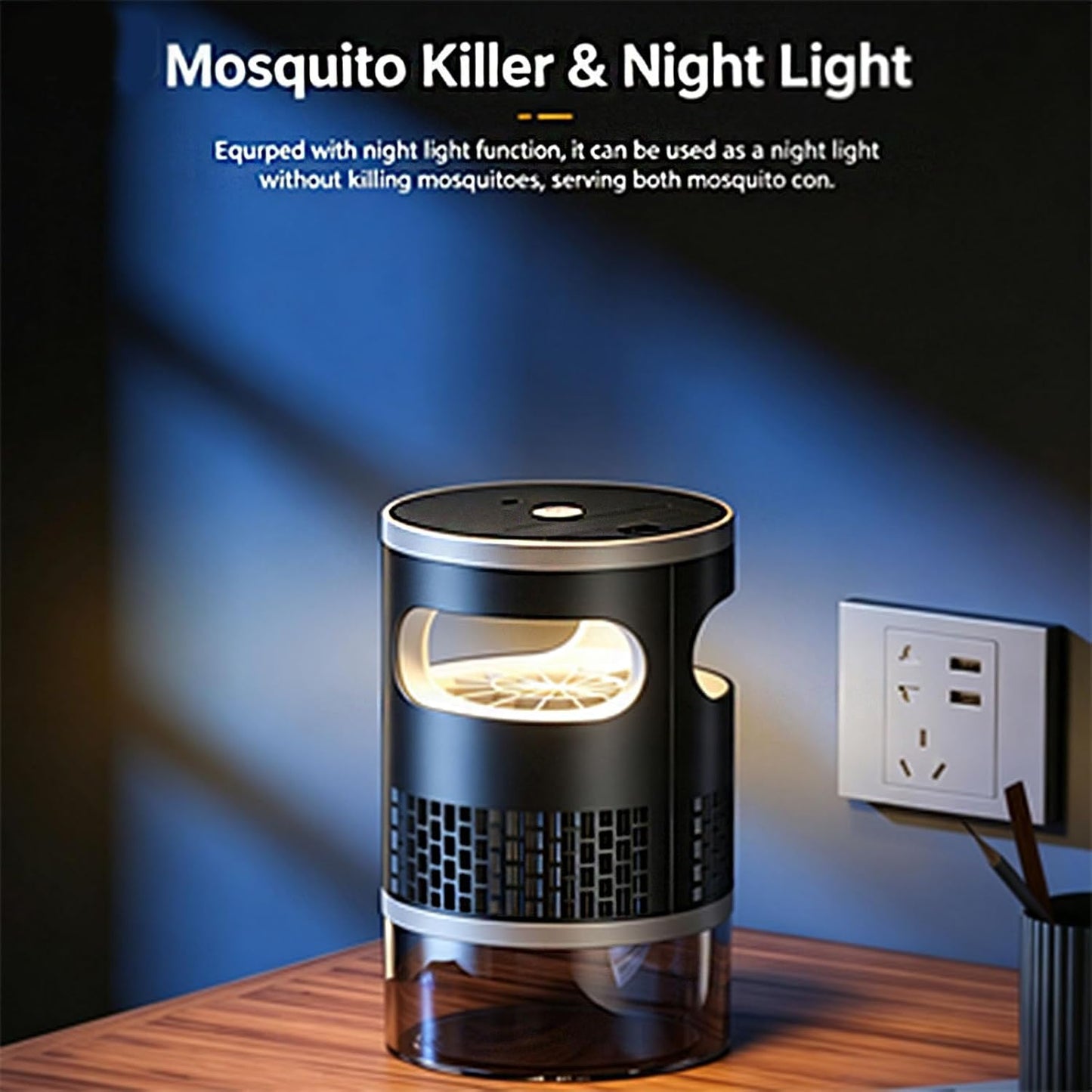 Transform Your Space with the Ultra-Quiet Bionic UV Mosquito Trap - The Ultimate Indoor/Outdoor Insect Solution, Safe for Kids & Pets, Cordless & Rechargeable