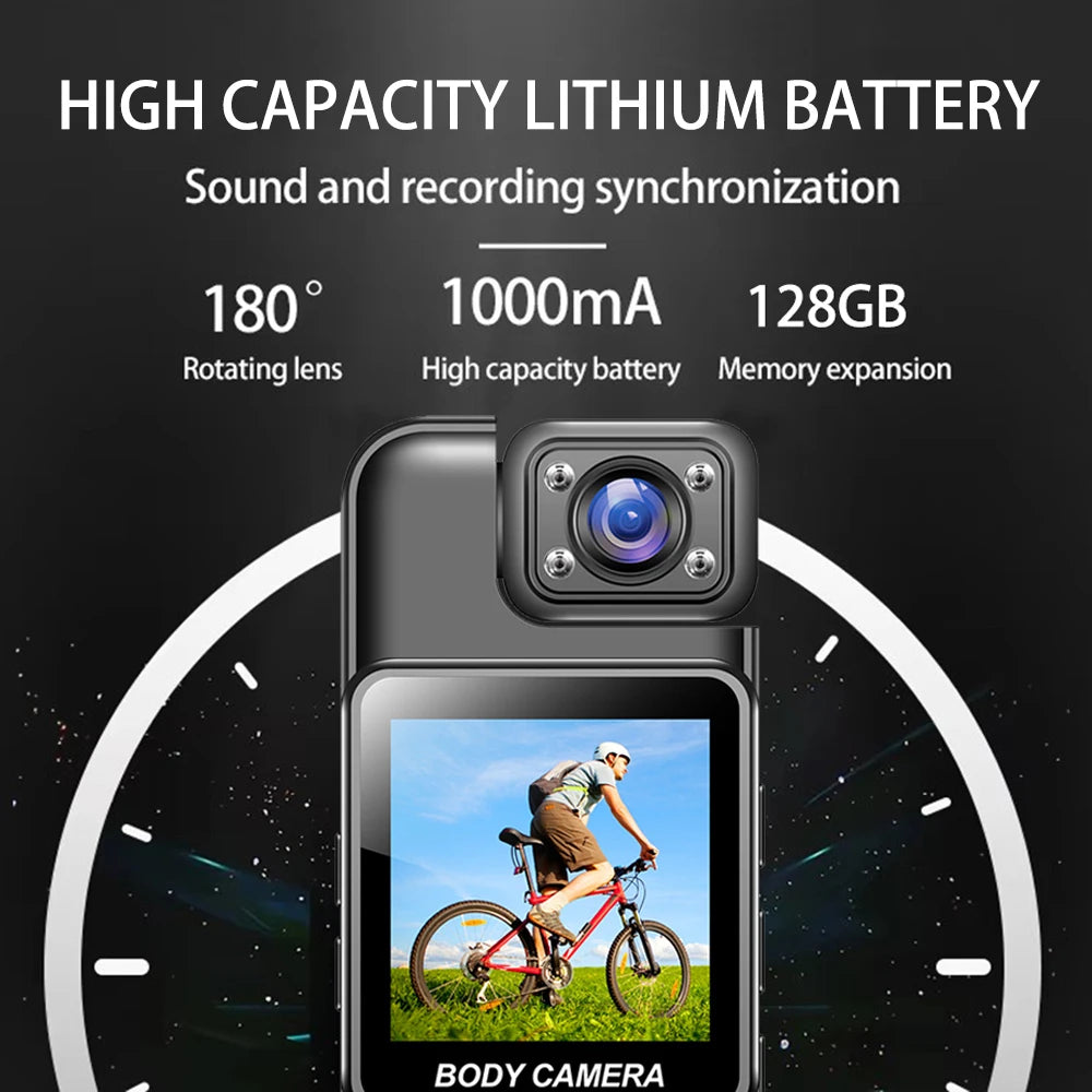 Capture Every Moment with the 4K Ultra HD WiFi Mini Camera - Your Perfect Portable Digital Video Recorder with Night Vision for Police and Outdoor Adventures